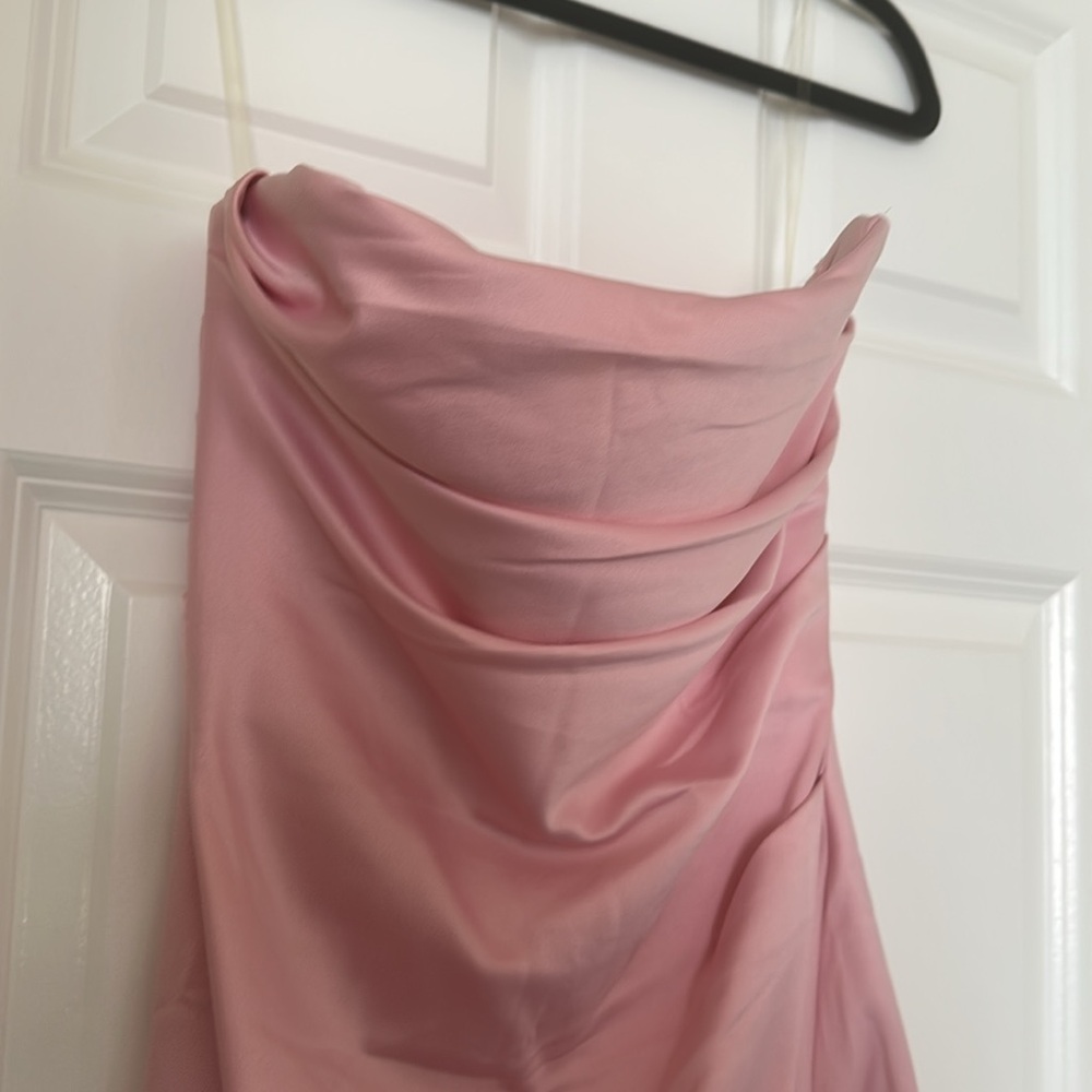 House of CB Jasmine Strapless Satin Corset Dress - Picture 9 of 15